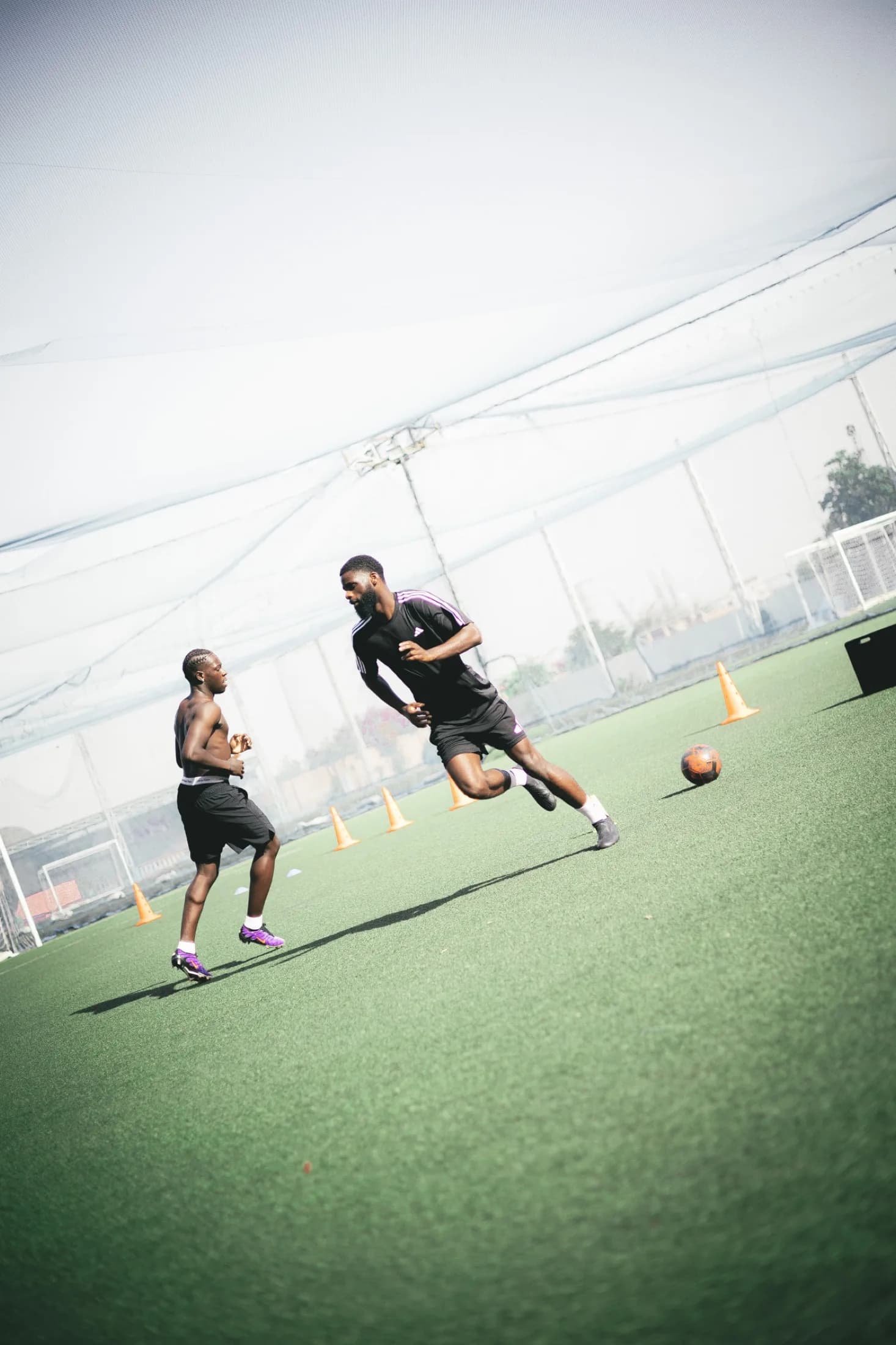 Duel de sprint à l'entraînement, environnement d'élite
